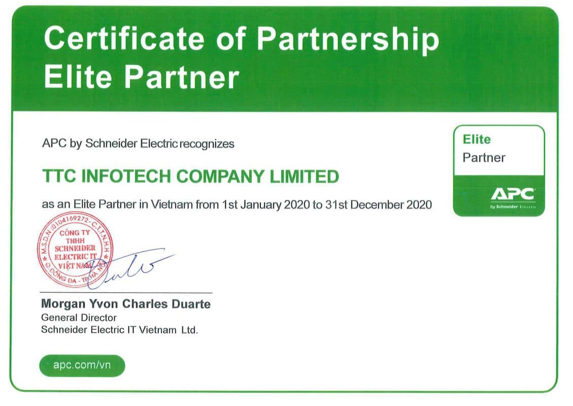 APC by Schneider Electric — Elite Partner (2020)