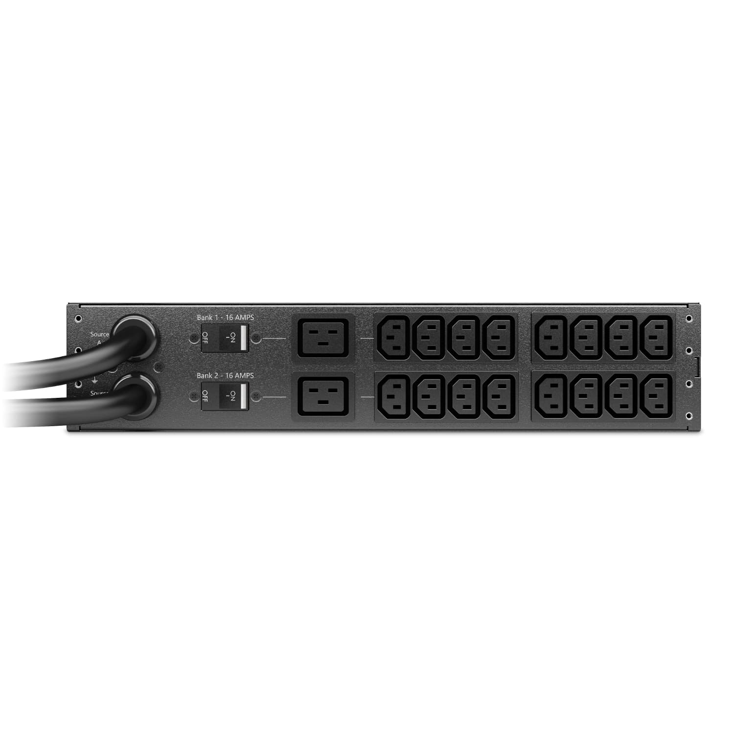 Rack ATS, 230V, 32A, IEC 309 in, (16) C13 (2) C19 out