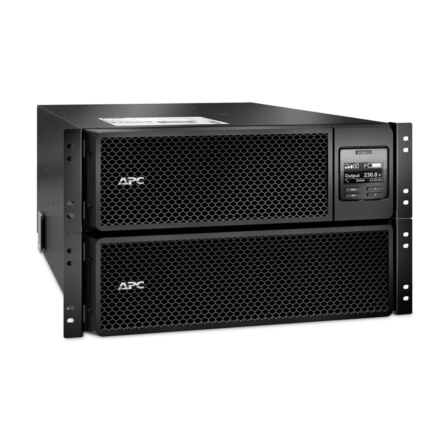 APC Rackmount  Smart-UPS On-Line, 10KW/10KVA, Input 230V, 400V 3PH/Output 230V, Interface Port Contact Closure, RJ-45 10/100 Base-T, RJ-45 Serial, Smart-Slot, USB, Extended runtime model.