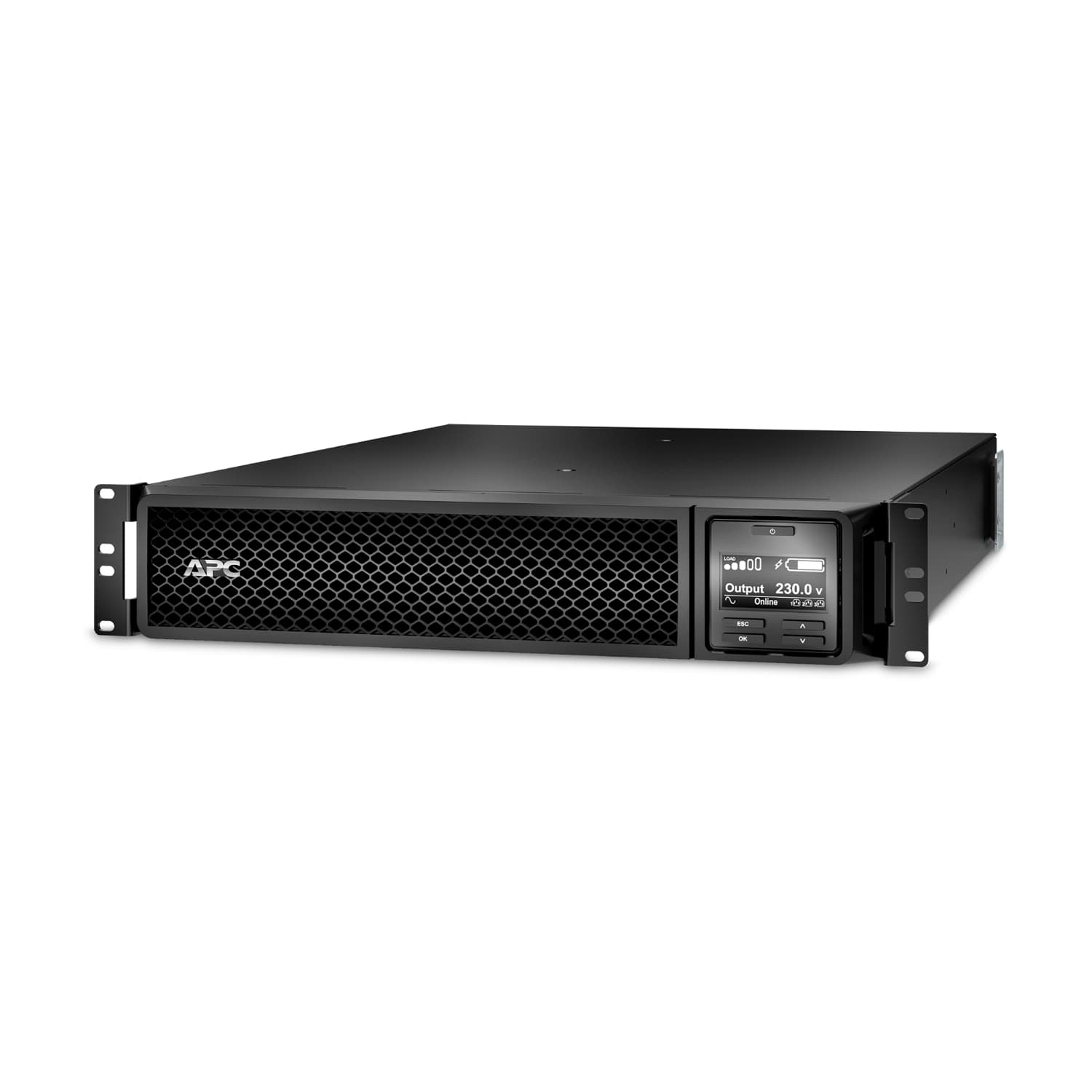 APC Rackmount Smart-UPS On-Line, 1980W/2200VA, Input 230V/Output 230V, Interface Port : RJ-45 Serial, Smart-Slot, USB, Extended runtime model.
