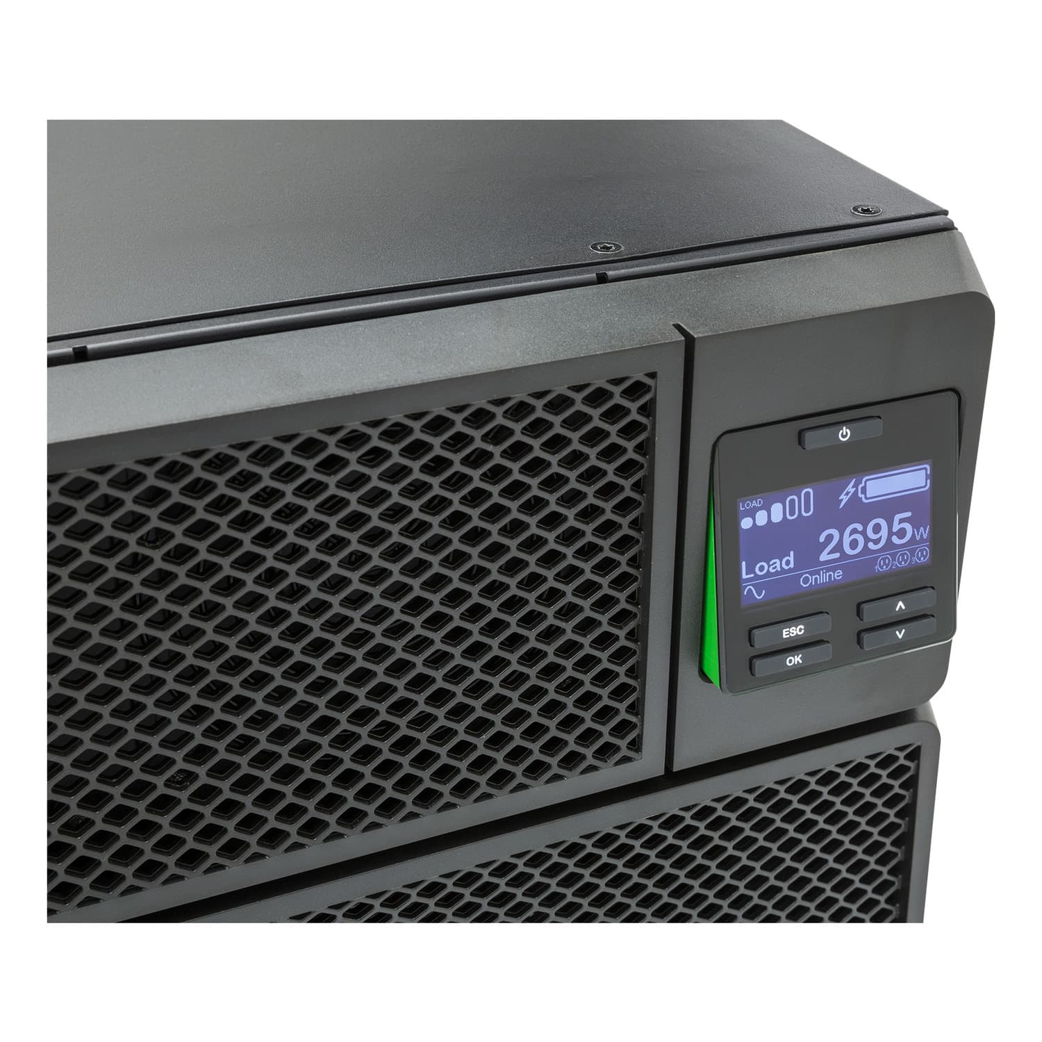 APC Rackmount  Smart-UPS On-Line, 6000W/6000VA, Input 230V/Output 230V, Interface Port Contact Closure, RJ-45 10/100 Base-T, RJ-45 Serial, Smart-Slot, USB, Extended runtime model.