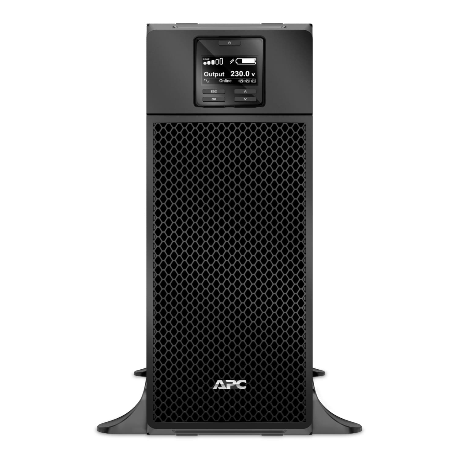 APC Smart-UPS On-Line, 6000W/6000VA, Input 230V/Output 230V, Interface Port Contact Closure, RJ-45 10/100 Base-T, RJ-45 Serial, Smart-Slot, USB, Extended runtime model.