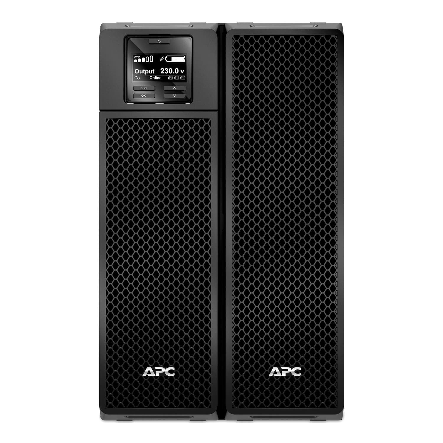 APC Smart-UPS On-Line, 8000W/8000VA, Input 230V/Output 230V, Interface Port Contact Closure, RJ-45 10/100 Base-T, RJ-45 Serial, Smart-Slot, USB, Extended runtime model.