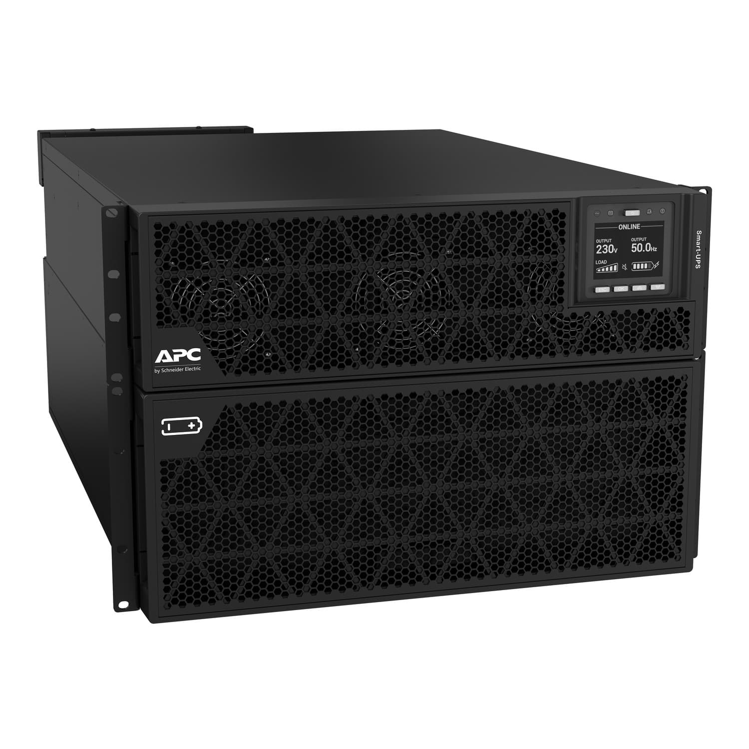APC Smart-UPS On-Line, 15KVA/15KW, Rack/Tower, 230V/380V...415V, Hard wire 5-wire(3P+N+E)+3-wire(1P+N+E), Network Card, W/O rail kit