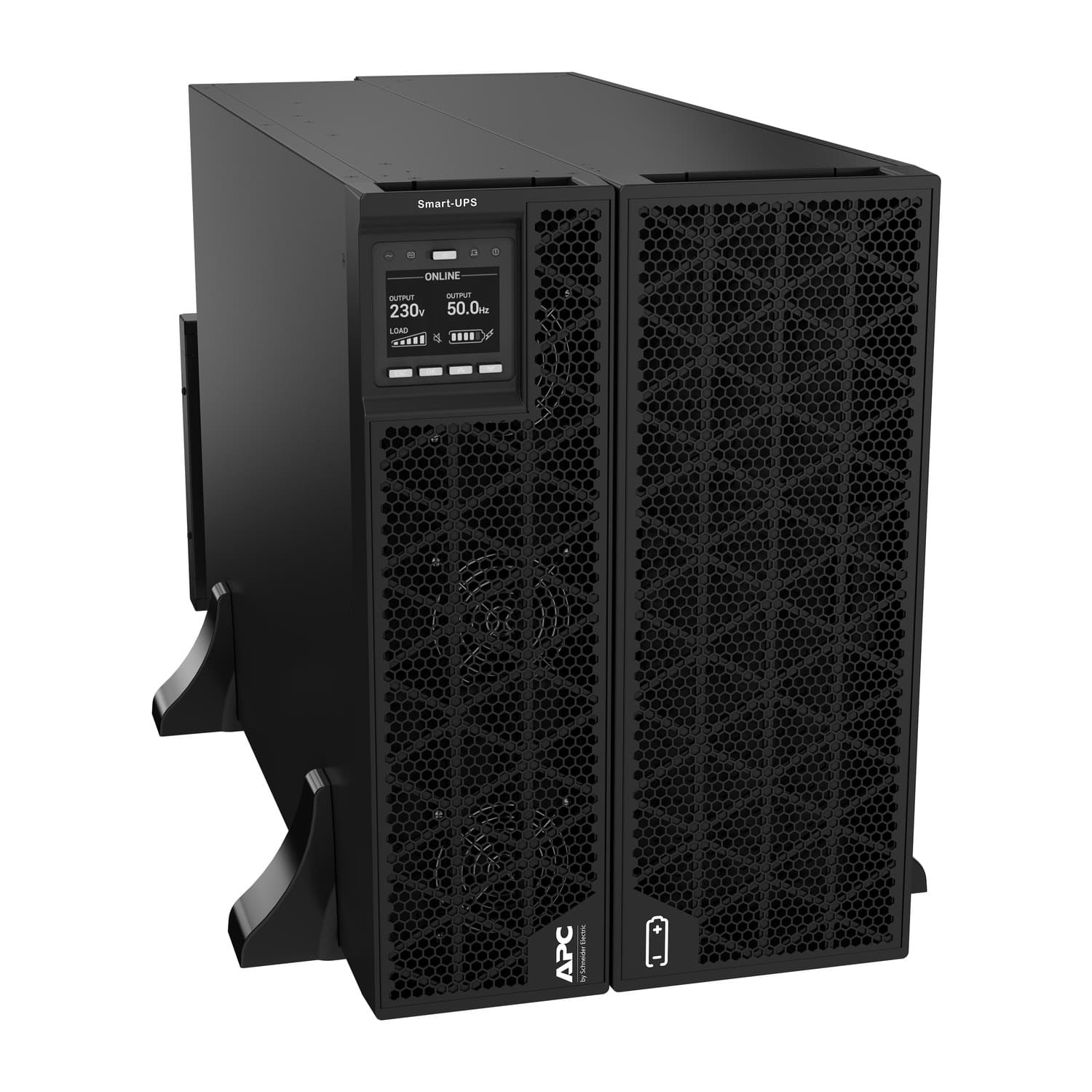 APC Smart-UPS On-Line, 20KVA/20KW, Rack/Tower, 230V/380V...415V, Hard wire 5-wire(3P+N+E)+3-wire(1P+N+E), Network Card, W/O rail kit