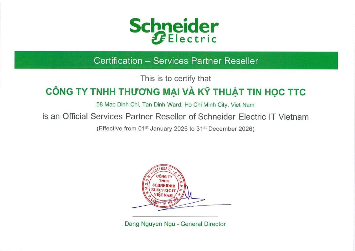 Schneider Electric — Service Partner Reseller (2026)