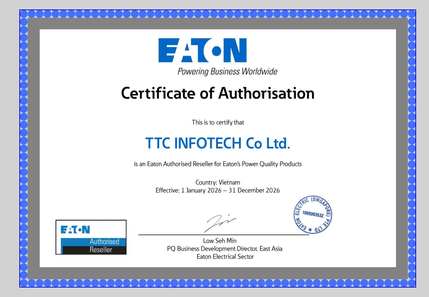 Eaton — Authorised Reseller, Power Quality Products (2026)